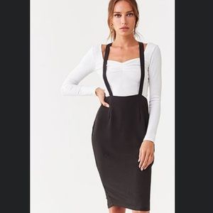 NWT Suspender Bodycon Pencil Midi Skirt